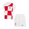 Officiële Voetbalshirt + Korte Broek Kroatië Thuis EK 2024 - Kids